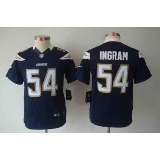 Youth Nike San Diego Chargers #54 Melvin Ingram DK Blue Color Limited Jerseys